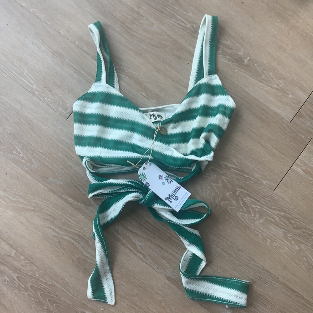 Show Me Your MuMu Rumba Striped Wrap Top